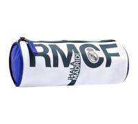 ms móvil shop Portatodo Real Madrid Estuche 22x8cm Cilíndrico Escolar para Niños o para La Universidad Escudo Real Madrid Color Azul y Blanco | Producto Oficial
