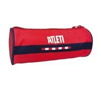 ms móvil shop Portatodo Redondo Atlético de Madrid | Estuche Cilíndrico Escolar con Cremallera | Producto Oficial Atlético | Accesorio de Papelería para Niños, Jóvenes y Coleccionistas