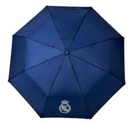ms móvil shop Real Madrid Paraguas plegable de Fútbol sombrilla de viaje, paraguas pequeño portátil compacto para sol y lluvia, paraguas hombre y mujer, paraguas plegable resistente viento