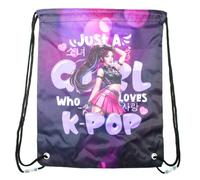 ms móvil shop Saquito Merendero K-Pop Oficial - Bolsa para Almuerzo y Merienda con Cierre de Cordón, Ligera y Resistente, 24 x 20 cm para Colegio, Guardería, Excursiones y Uso Diario