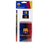 ms móvil shop Set de Escritura Barcelona FC Oficial | Incluye Bloc de Notas, Lápiz, Goma y Sacapuntas | Diseño con Escudo del Club | Compacto y Funcional | Ideal para Escuela u Oficina