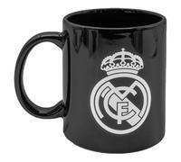 ms móvil shop Taza Café Real Madrid Porcelana Desayuno Color Negro Escudo Blando 330ml - Apto para Lavavajillas y Microondas | Producto Oficial