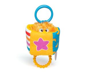 Ms. Rachel Herbie - Juguete sensorial oficial para llevar, columpio de bebé y cochecito de bebé, juguetes de dentición con sonajero y clip, juguetes para niños y niñas de 3 meses a 1 años en adelante