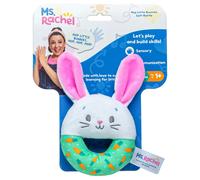 Ms Rachel Hop Little Conejitos Suave Sonajero Nuevo con Etiqueta Let's Juego &