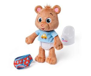 Ms. Rachel Oso de peluche oficial para ir al baño con frijol, 11 pulgadas con inodoro de juego y accesorios, juguetes para niños y niñas de 18 meses a 3 años en adelante
