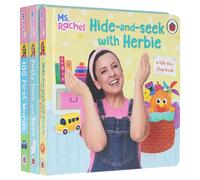 Ms Rachel's Collection Illustrated 3 Books: Early Learning & Speech Development Set (Ms Rachel: Hide and Seek with Herbie: A Lift-the-Flap Book, Potty Time with Bean & 100 First Words)