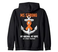 MS Strong Anchor Hope Guerrero Esclerosis Múltiple Sudadera con Capucha