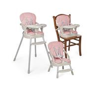 MS - Trona para bebe BELLY Y SPOON - convertible en alzador y en silla- 3 en 1- Trona plegable MS con asiento acolchado (3 COLORES) - Portátil, estable y segura (BELLY VERDE)