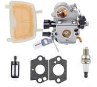 MS171 MS181 MS211 Motosierra para kit de carburador con filtro de aire 2 juntas línea de combustible y filtro para tareas de servicio estándar