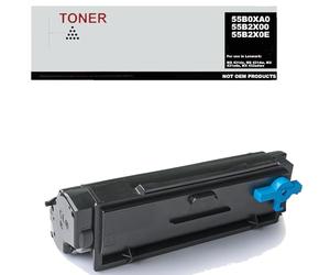 MS431, MX431, MX432 Toner Negro Compatible con Lexmark 55B0XA0, 55B2X00, 55B2X0E