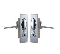 MS505 - Cerradura de panel eléctrico con botón pulsador y rebote, cerradura de manija de puerta de aleación de zinc, 1 unidad(MS505-1 right)