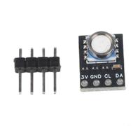MS5803-14BA Sensor de presión atmosférica Transmisor de presión digital para proyectos industriales y de bricolaje, compacto, 10,5 x 13 mm, negro (01BA)