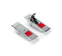 MS603 Cerraduras de puerta con botón pulsador plano LoPush for gabinete eléctrico, caja, muebles, cajón, armario, 1 unidad(8,Without key)