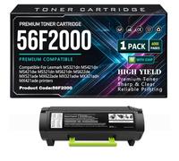 MS621dn MS622de Cartuchos de tóner 56F2000 para Lexmark MS321dn | MS421dn MS421dw MS521dn MX521ade MX622ade MX321adw MX321adn MX421ade Impresoras con chip 6000 páginas,56F2000-1PC