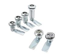 MS705 Cerradura de caja de distribución de aleación de zinc, cerradura de puerta de gabinete, cerradura de lengüeta con llave triangular, MS705-18-28-40-62, 1 unidad(18mm Slotted lock)