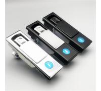 MS727 Cerradura de panel de compresión de aleación de zinc con pestillo giratorio y elevable (1 unidad)(Half black)