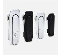 MS738 Pestillo de apertura a presión - Cerradura eléctrica for puertas de armarios, manijas de hidrantes y interruptores - 1 unidad(Black,No key)