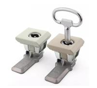 MS813 - Cerradura de una palabra cuadrada de acero inoxidable con núcleo giratorio for distribución de energía (1 unidad)(5)
