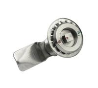 MS816-4Drail Lock - Cerradura de lengüeta retráctil de acero inoxidable 304, 7 x 7, cuadrada, 1 unidad