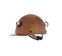MSA 460409 Skullgard - Casco de Seguridad Estilo Gorra con suspensión Pinlock Staz-On, Soporte de lámpara y Soporte para Cable, Hecho de Resina fenólica, Cargas de Calor Radiante de hasta 350 F