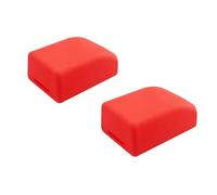 Msagkah 2 piezas de funda protectora de silicona para hebilla de cinturón de seguridad del automóvil, funda antiarañazos lavable para hebilla del asiento, evita que los niños o los perros abran la