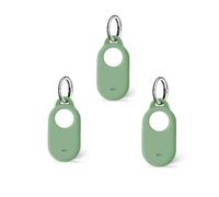 Msagkah Funda para Samsung Galaxy SmartTag 2, paquete de 3 unidades, silicona ligera, resistente a los arañazos, ajuste preciso, compatible con SmartTag 2 2023 (verde)