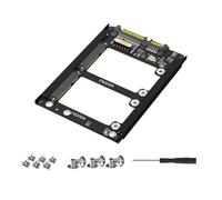 MSATA A SATA3.0 Adaptador Risers Doble a Sata3.0 6 Gbps Conector de Tarjeta para PC Adaptador de enemigo interno