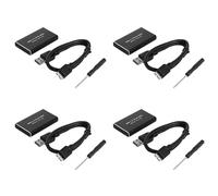 MSATA - Caja de almacenamiento para disco duro externo (4 unidades, para SSD MSATA de 30 x 50 mm, 30 x 30 mm)