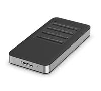 MSATA - Caja de disco duro móvil con cifrado de niveles de hardware, caja de disco duro móvil intercambiable en caliente, carcasa Ssds cifrada de aluminio ABS