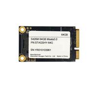 MSATA SSD 64GB Discos Duros Internos Sólidos MSATA SATAIII Disco Duro SSD para Portátil y Ordenador de Sobremesa Hasta 520MB/S / 550MB/S