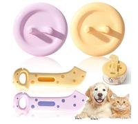 Msauifncp 4 Piezas Tapa Latas de Comida para Cuchara Multifuncional Antideslizante Cucha Gato Tapas Latas Hermética Gatos Accesorios Cucharas Abrelatas para Comida Húmeda de Perros y Gatos