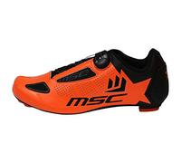 MSC Bikes Aero Road Zapatilla de Ciclismo, Adultos Unisex, Naranja, 47
