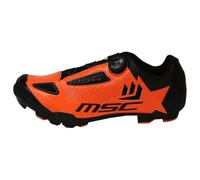 MSC Bikes Aero XC Zapatilla de Ciclismo, Adultos Unisex, Naranja, 43