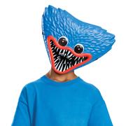 Mαscara de Huggy Wuggy Accesorio oficial para disfraz de media mαscara de Huggy Wuggy