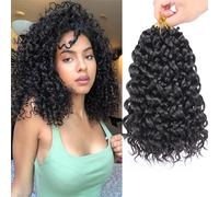 Mscat 8 paquetes GoGo Curl au Crochet cheveux 10 pouces court au crochet cheveux bouclés pour les femmes Water Wave Beach Curl Deep Twist au Crochet tresses synthétique trenza extensiones de cheveux