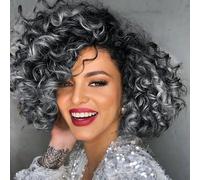 Mscat Gogo Curl Crochet Hair 10 Inch 8 Packs Pre Looped Ocean Wave Crochet Hair for Women Tgrey#