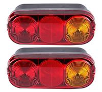 MSCHENZW 2X Lámpara de Señal de Trasera de Excavadora Lámpara de de Freno Trasero para 2CX 3CX 4CX Proyecto 12 Y 21