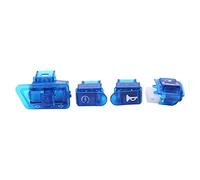 MSCHENZW Botón de interruptor de bocina de motocicleta, interruptor de señal de para AF27 AF28 AF34 AF35 azul