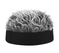 MSCHENZW Gorra de béisbol sin bordes para adultos, gorras de béisbol, peludas para mujer, gorro deportivo de punto con pelucas, diadema, negro +