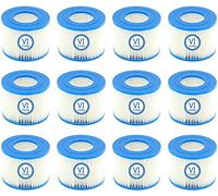 Mscomft Vi Cartucho de Filtro de Repuesto para Piscina Vi Filtro de Repuesto for Bestway Flowclear Pool Filter, for Bestway Vi Filter, for Miami, for Vegas, for Monaco, tamaño 6-58323 (12pcs)
