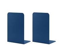 MSDADA Sujetalibros de Metal L, 102 x 203 x 135 mm, 1 pares de Soportes de CD para Niños, Estantería para Escuela, Hogar, Oficina, Biblioteca Decoración (Azul Real)