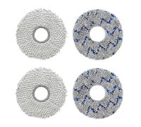 MsDaos Mopas de Recambios, Compatibles con ECOVACS DEEBOT T50 Pro Omni/ N30 Pro Omni/ T30 Pro/ T30S Combo/ T30S/ T20 Omni/ T10 Omni/ X1 Omni/ X1 Turbo/ X2 Omni/Yeedi M12 Pro+ Robot Aspiradora (4Pack)