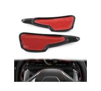 MSDDWL Volante Levas Cambio para Corvette para C8 2020 2021 2022 1 Par De Extensiones De Paleta De Cambio De Volante Coche Fibra Carbono Levas En Volante(Forged Pattern)