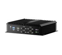 msecore PC industrial, mini computadora sin ventilador con Core i7-8550U, 16G RAM 512G SSD, Dual 2.5G LAN, 6*COM RS232, compatible con Wake On LAN/Auto Power, Wi-Fi 6, 1*HDMI 1*VGA, Windows 11 Pro