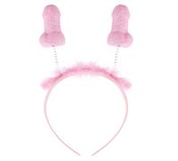 MSemis Diademas de Pelo con Pene para Despedida de Soltera Adultos Diademas Divertido Broma para El Cabello Decoración Cabeza de Fiesta Accesorios Cabeza para Fiesta de Cosplay Rosa One Size
