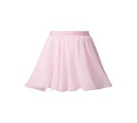 MSemis Falda de Danza Ballet para Niña Falda Gasa Corta de Danza Moderna Falda Plisada con Cintura Elástica de Danza Lirica Dancewear Rosa 3-4 años