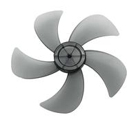 MSemis Reemplazo Paletas de Ventilador 16 Inches Aspas de Ventilador 5 Hojas de Plástico Transparentes Accesorios de Ventiladores Ventilador de Pie Negro E One Size