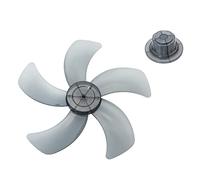 MSemis Reemplazo Paletas de Ventilador 16 Inches Aspas de Ventilador 5 Hojas de Plástico Transparentes Accesorios de Ventiladores Ventilador de Pie Negro F One Size