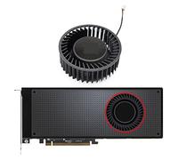 MSEURO BFB1012SHA01 BV5 RX VEGA56 VEGA64 Ventilador más Fresco Compatible con AMD xfx Radeon RX Vega 64 56 Plata Fan de la Tarjeta gráfica Lucky