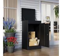 MSFE Buzon para Paquetes Exterior Grande,Buzón de Paquetes Buzón de Acero Galvanizado Código de Combinación,Antirrobo,Resistente a la Intemperie para Hogar Porche,Valla y Acera,63 * 112 * 49.5cm